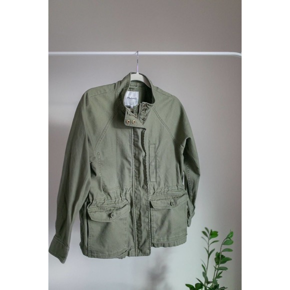 Madewell NWOT Northover Utility Cargo Jacket Desert Olive Green MSRP $138 SZ M - Picture 1 of 8
